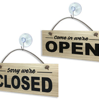 #1091 Open And  Closed Signs - Close to the Bone Greeting Cards