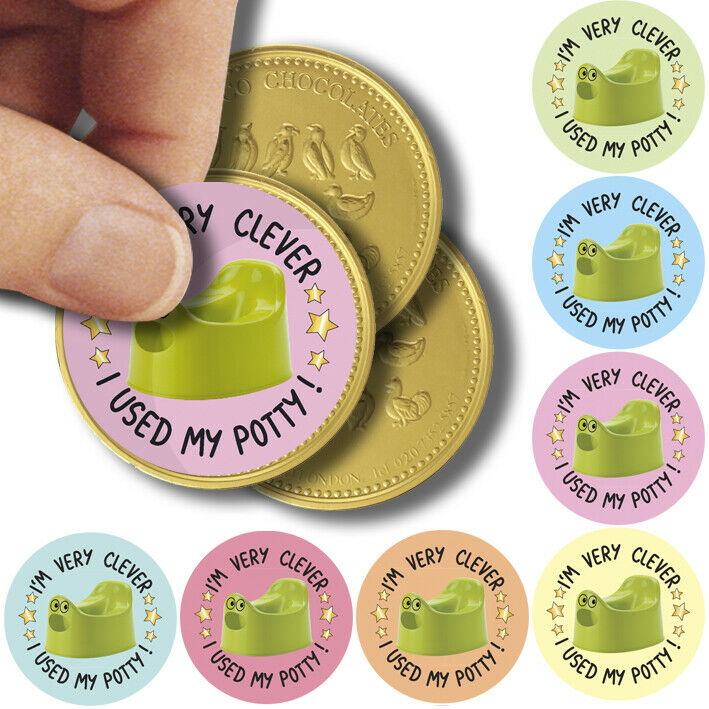Potty Training Stickers Reward - School Nursery Teachers, Parents x 175 - 37mm - Close to the Bone Greeting Cards