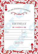 Playing Cards Hearts Invitations