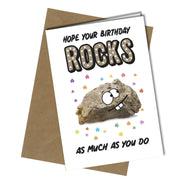 #1196 Rocks As Much As You - Close to the Bone Greeting Cards