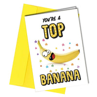 #1197 Top Banana - Close to the Bone Greeting Cards