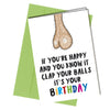 #1173 Clap Your Balls - Close to the Bone Greeting Cards