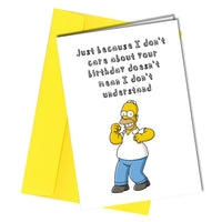 #1171 Just Because I Don't Care - Close to the Bone Greeting Cards