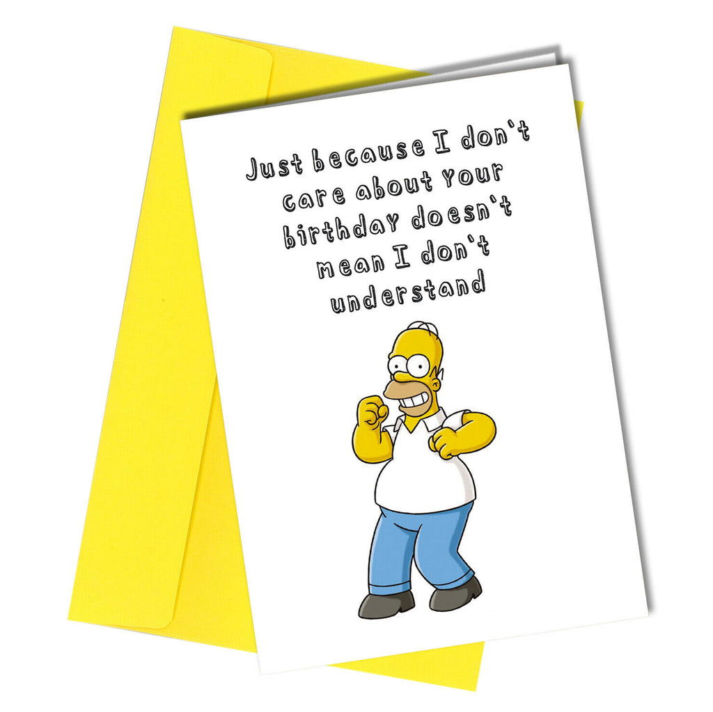 #1171 Just Because I Don't Care - Close to the Bone Greeting Cards