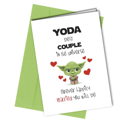 #1186 Yoda Best Couple - Close to the Bone Greeting Cards