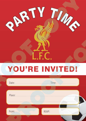 Liverpool Football Invitations
