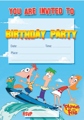 Phineas And Ferb Invitations