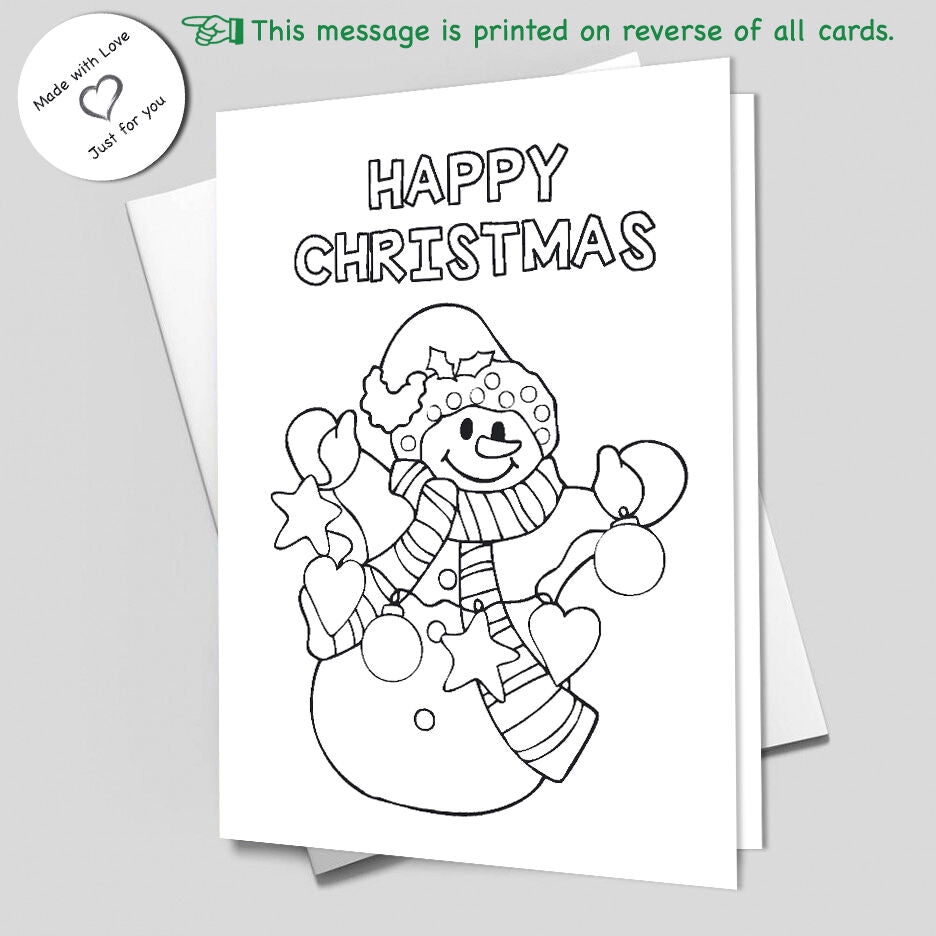 Colour Your Own Christmas Cards
